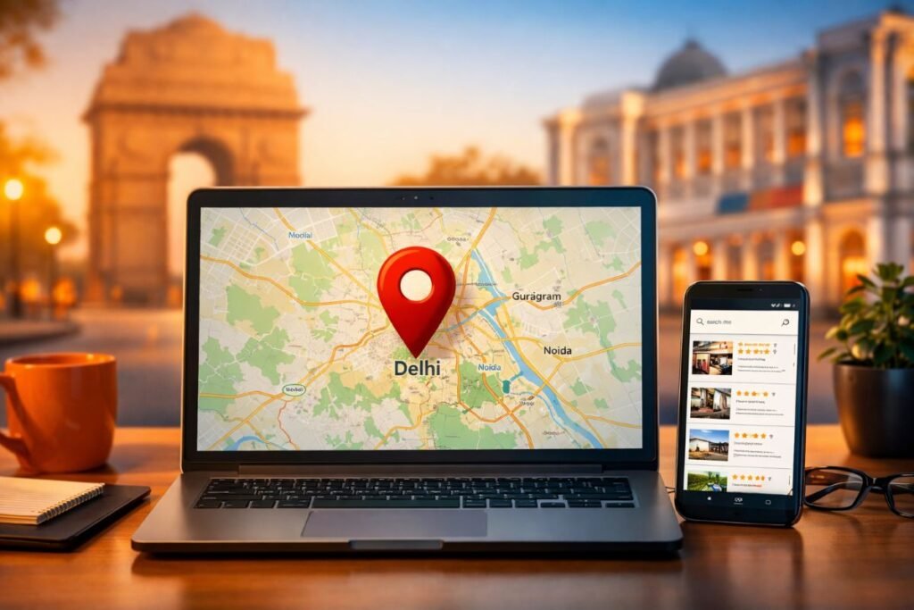 Local SEO services Delhi – Ranks Digital Media helping businesses rank on Google Maps