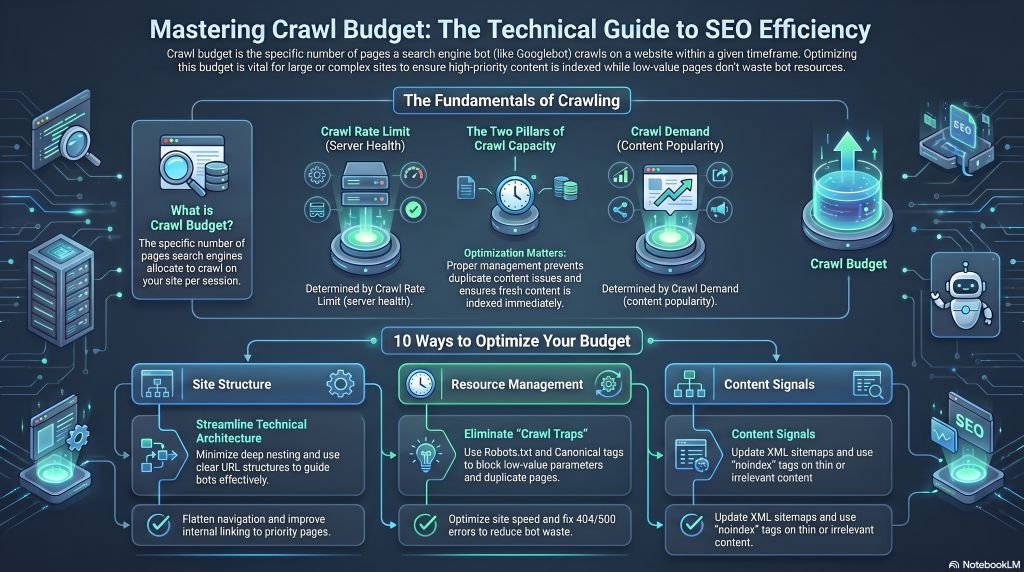 Crawl budget infographics
