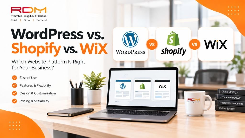 Wordpress vs shopify vs wix