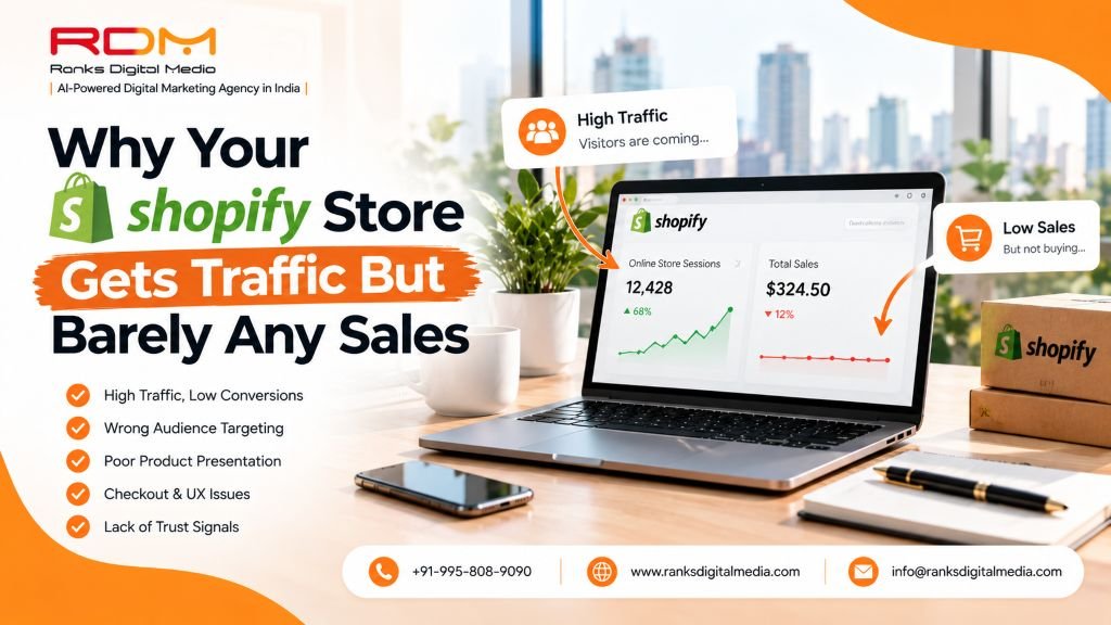 Shopify store traffic no sales
